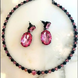 Choker style necklace/earrings